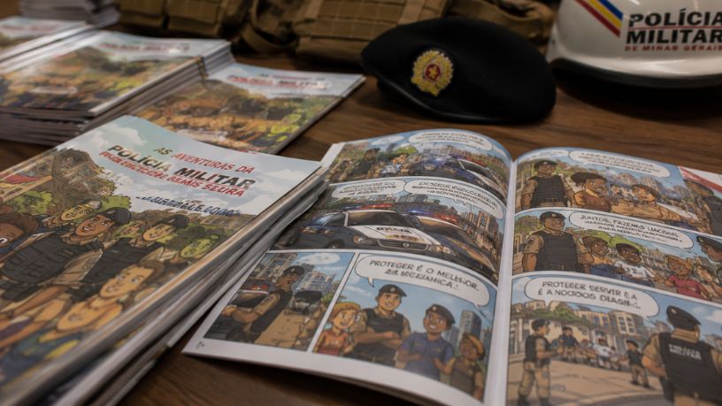Gibi da PMMG: Como a Polícia Militar de Minas Gerais Usa os Quadrinhos para Aproximar a Farda das Crianças